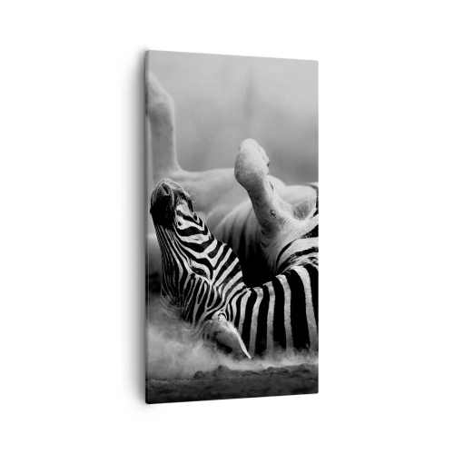 Cuadro sobre lienzo - Impresión de Imagen - No solo un caballo se reiría - 55x100 cm