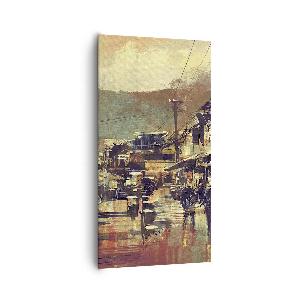 Cuadro sobre lienzo - Impresión de Imagen - La vida como riqueza de grises - 65x120 cm