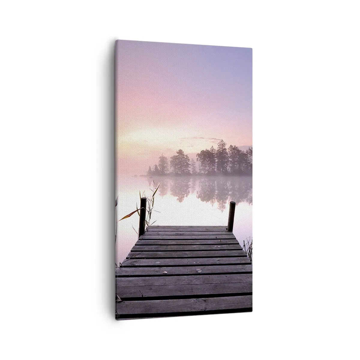 Cuadro sobre lienzo - Impresión de Imagen - De la niebla lila... - 55x100 cm