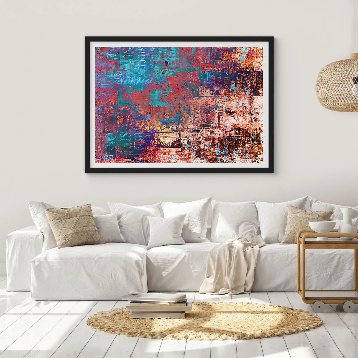 Póster en marco negro - Memoria y olvido - 50x40 cm