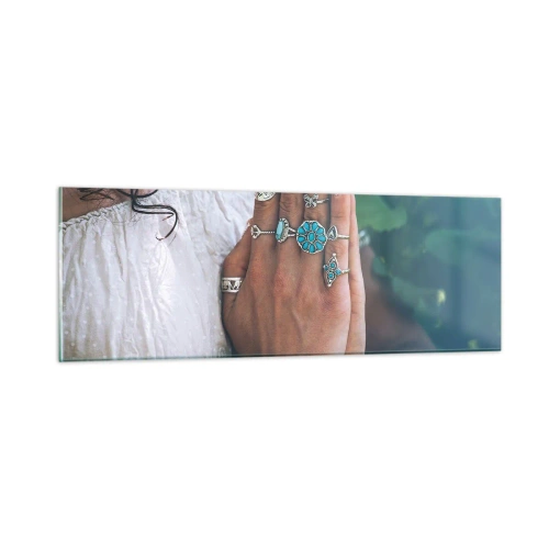 Cuadro sobre vidrio - Impresiones sobre Vidrio - Conocimiento interior - 90x30 cm