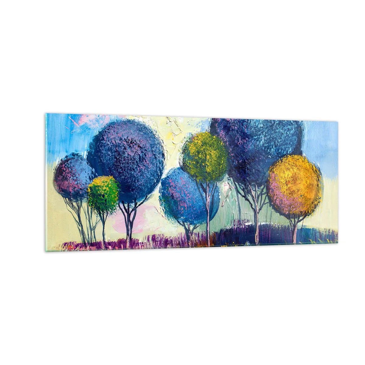 Cuadro sobre vidrio - Impresiones sobre Vidrio - Una esfera: la forma de un ideal - 100x40 cm