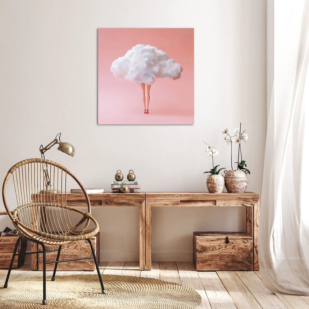 Cuadro sobre lienzo - Impresión de Imagen - Dulce promesa - 60x60 cm