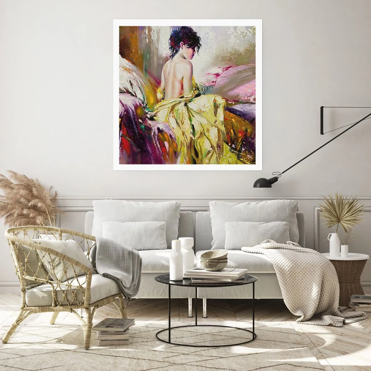 Póster - La hermosura y frescura de la flor - 60x60 cm