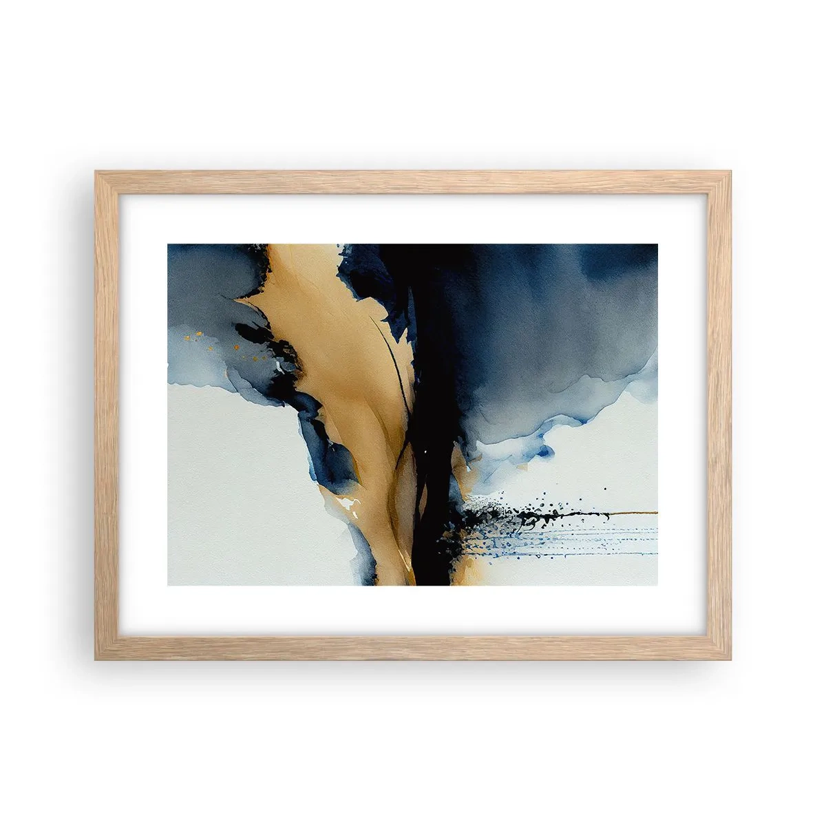 Póster en marco roble claro - Tras el telón - 40x30 cm
