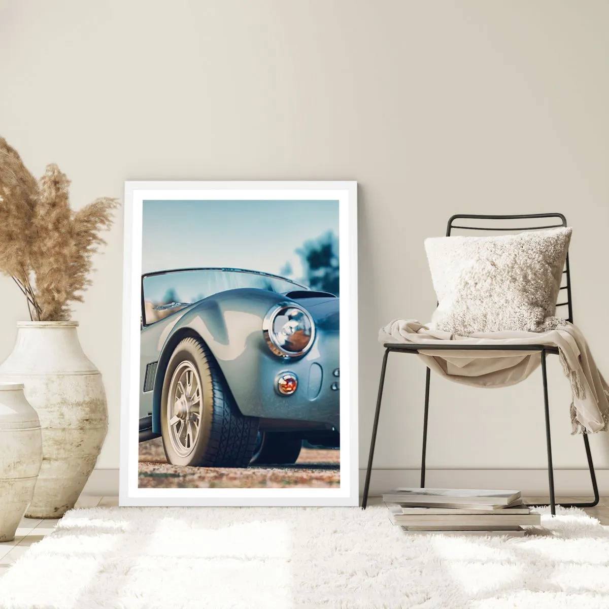 Póster en marco blanco - Porque el estilo importa - 70x100 cm