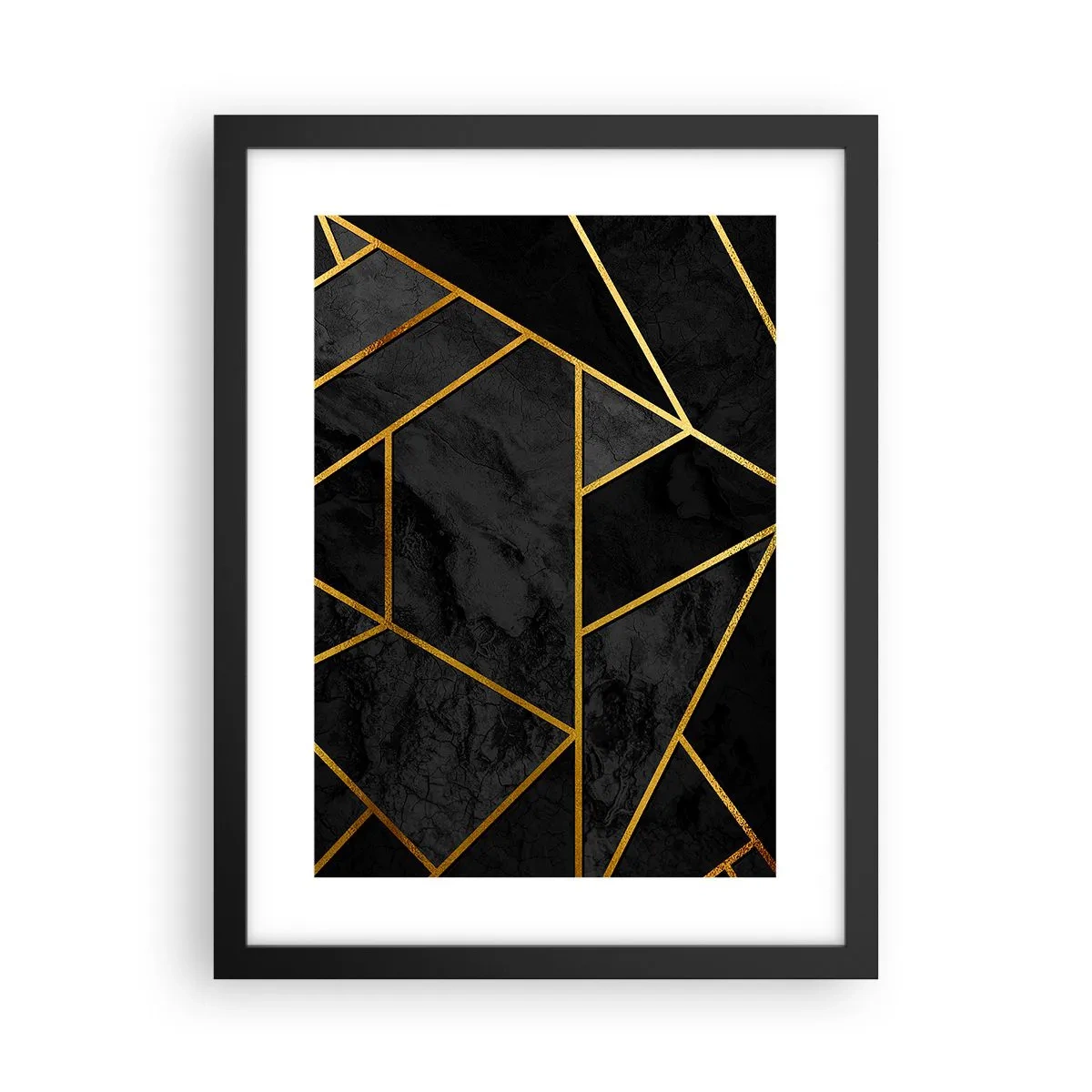 Póster en marco negro - Oscuridad y brillo - 30x40 cm