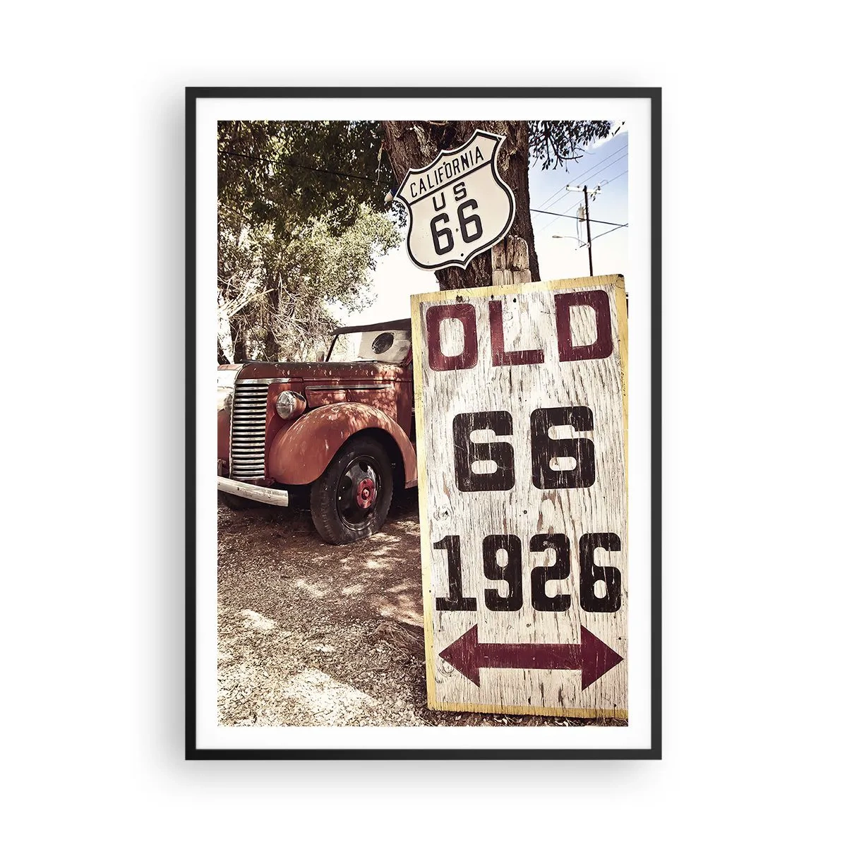 Póster en marco negro - Una leyenda de la América profunda - 70x100 cm