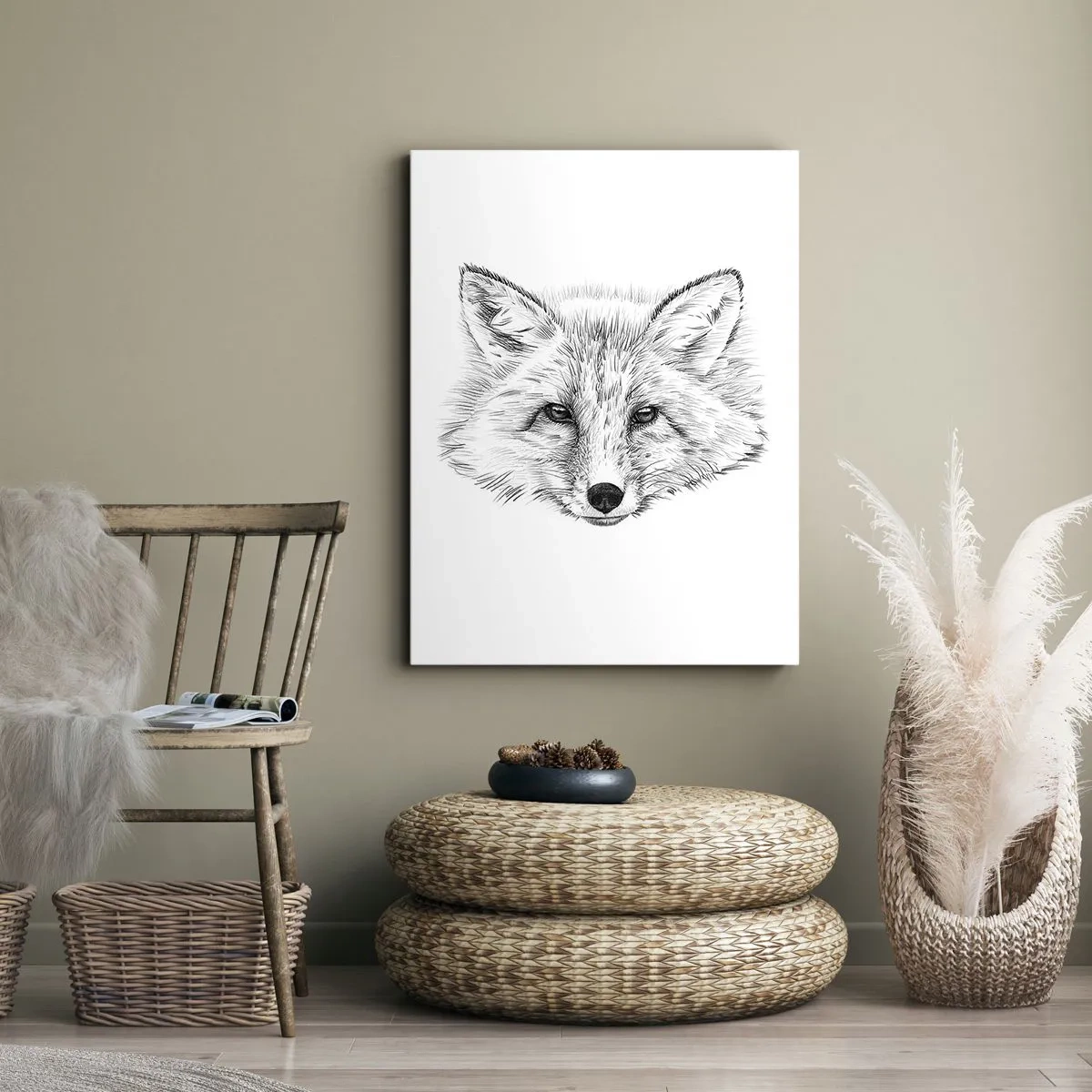 Cuadro sobre lienzo - Impresión de Imagen - ¿Pueden mentir estos ojos? - 45x80 cm