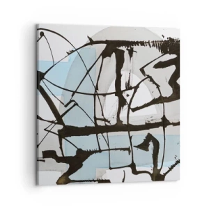 Cuadro sobre lienzo - Impresión de Imagen - Azul a pesar de todo - 50x50 cm