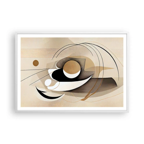 Póster en marco blanco - Composición: la esencia de las cosas - 100x70 cm