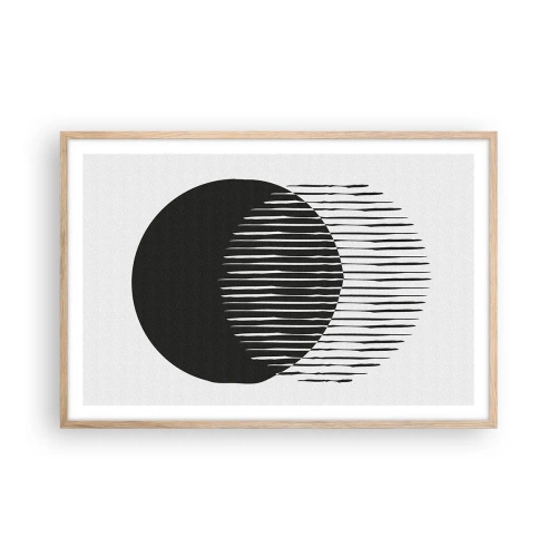 Póster en marco roble claro - Su alter ego - 91x61 cm