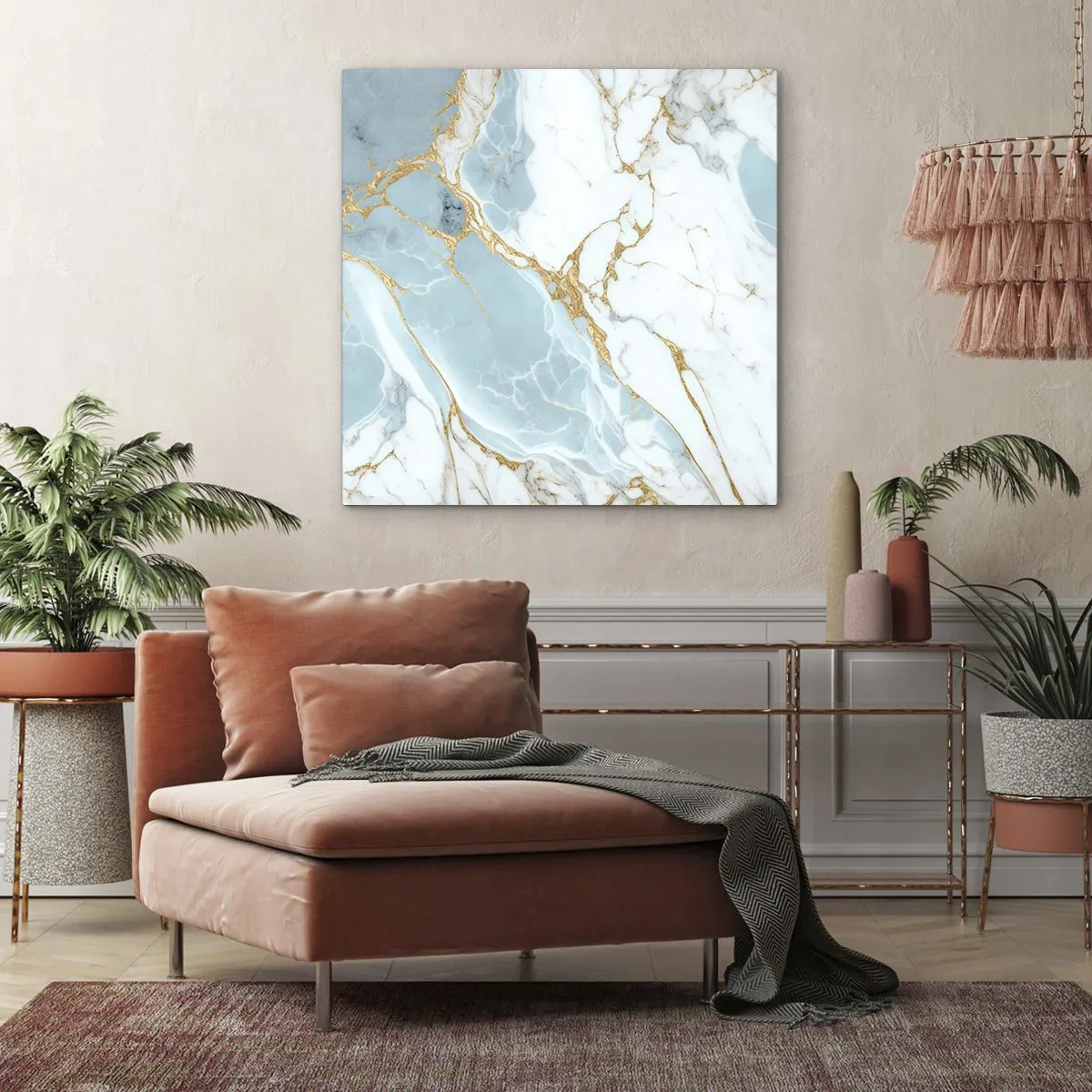 Cuadro sobre lienzo - Impresión de Imagen - Riqueza en la piedra - 70x70 cm