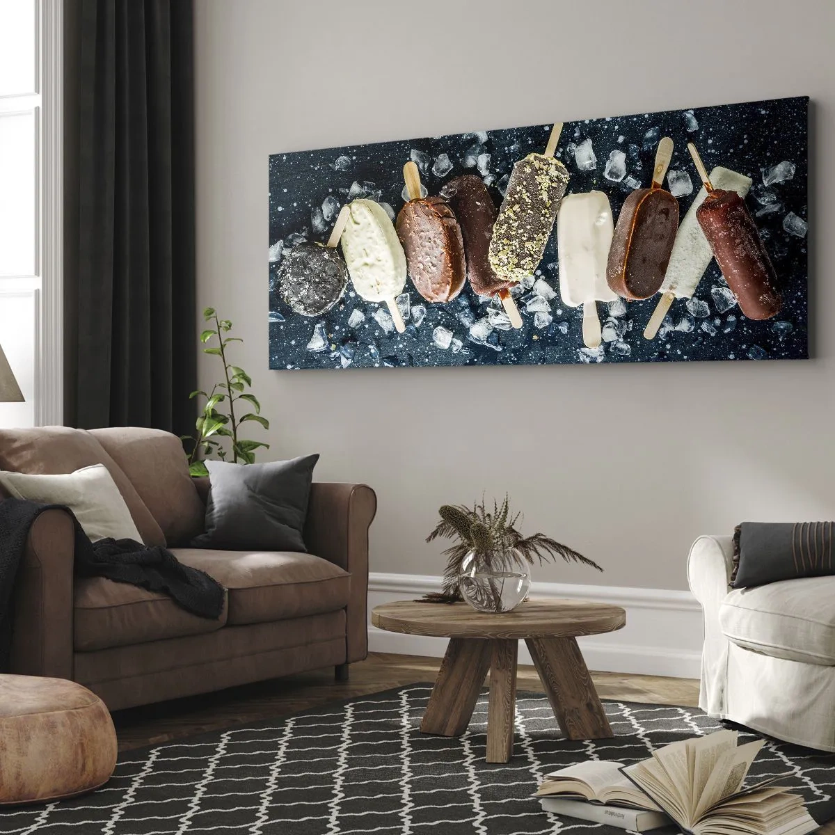 Cuadro sobre lienzo - Impresión de Imagen - El sabor del verano caluroso - 90x30 cm