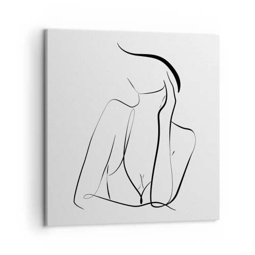 Cuadro sobre lienzo - Impresión de Imagen - En la ola de sueños - 50x50 cm