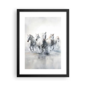 Póster en marco negro - Magia blanca - 30x40 cm