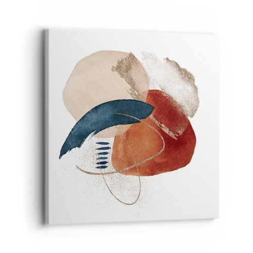 Cuadro sobre lienzo - Impresión de Imagen - Composición ovalada - 30x30 cm
