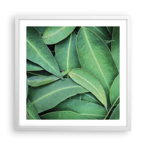 Póster en marco blanco - Jugosidad y frescura - 50x50 cm