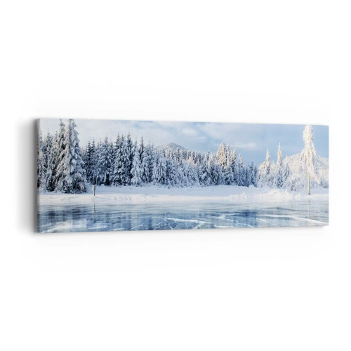 Cuadro sobre lienzo - Impresión de Imagen - Vista deslumbrante y cristalina - 90x30 cm