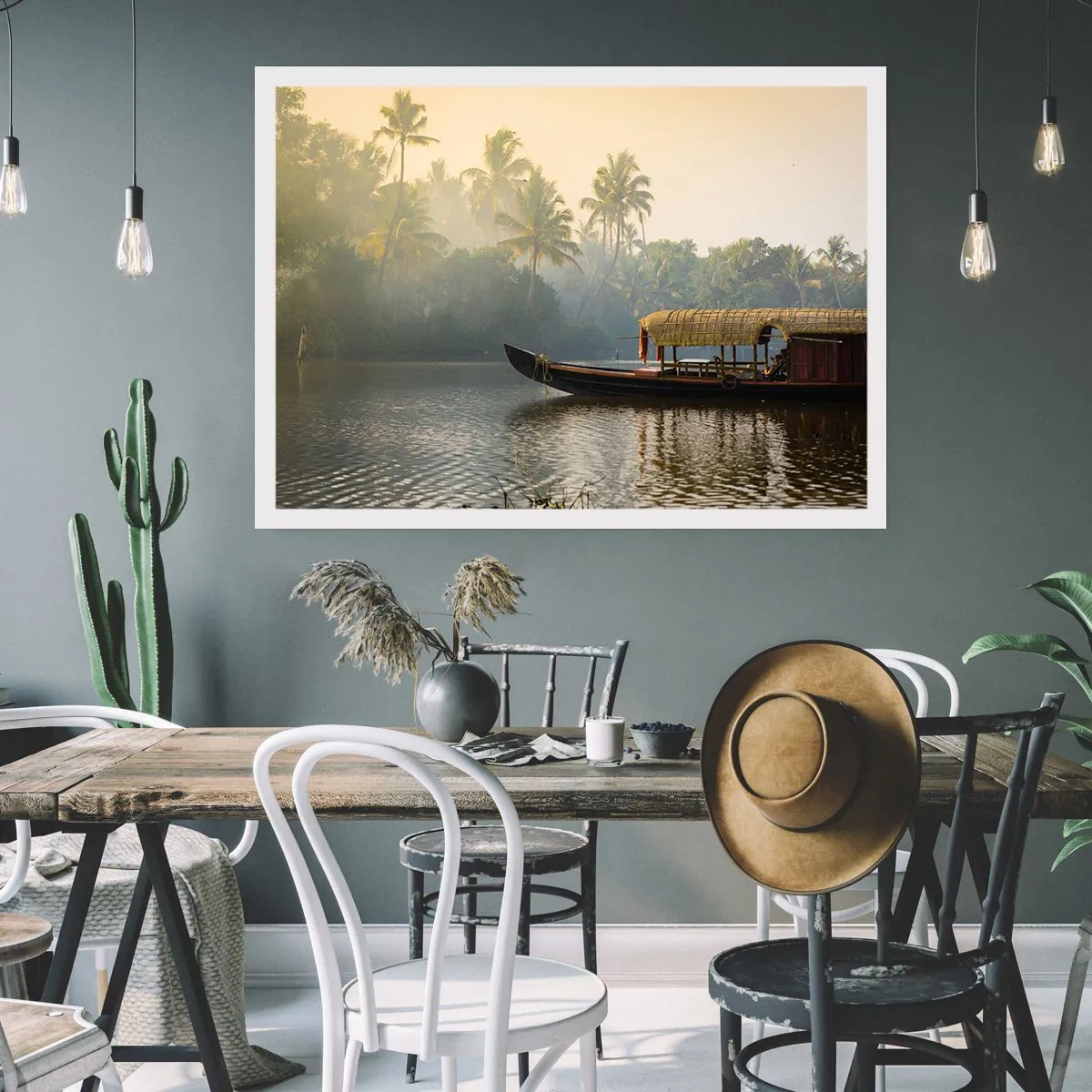 Póster - Casa en el río - 91x61 cm