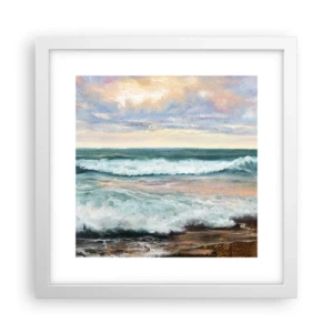 Póster en marco blanco - Aquí suavizarás tu alma - 30x30 cm