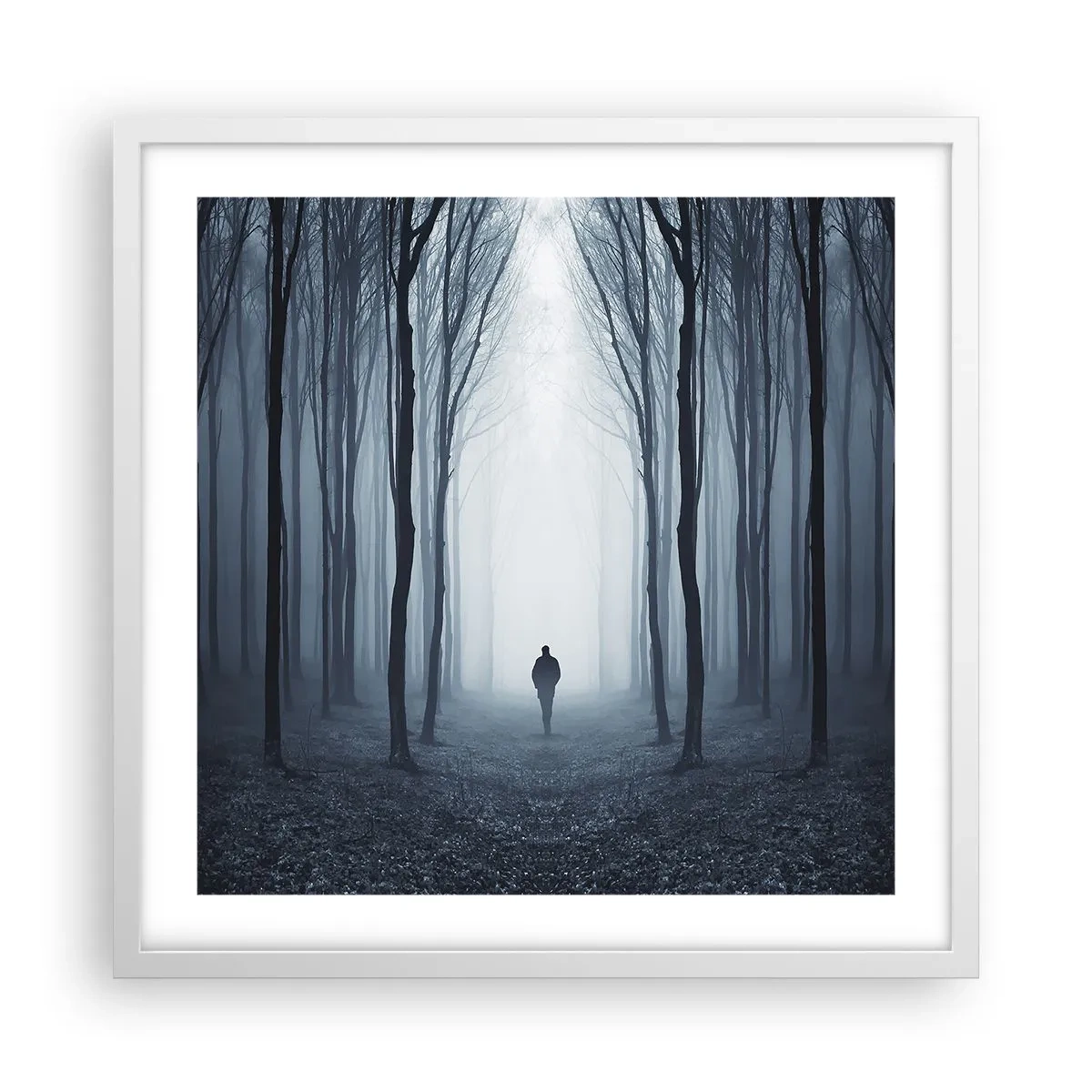 Póster en marco blanco - Alto y claro - 50x50 cm