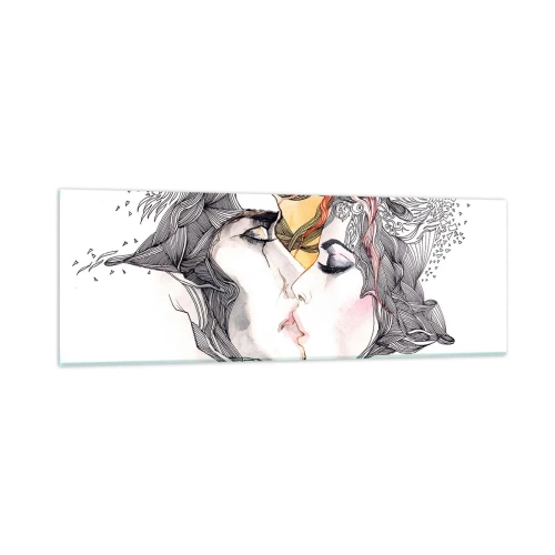 Cuadro sobre vidrio - Impresiones sobre Vidrio - El mundo no importa - 90x30 cm