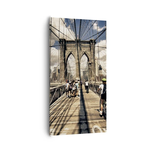 Cuadro sobre lienzo - Impresión de Imagen - En el corazón de la ciudad - 65x120 cm