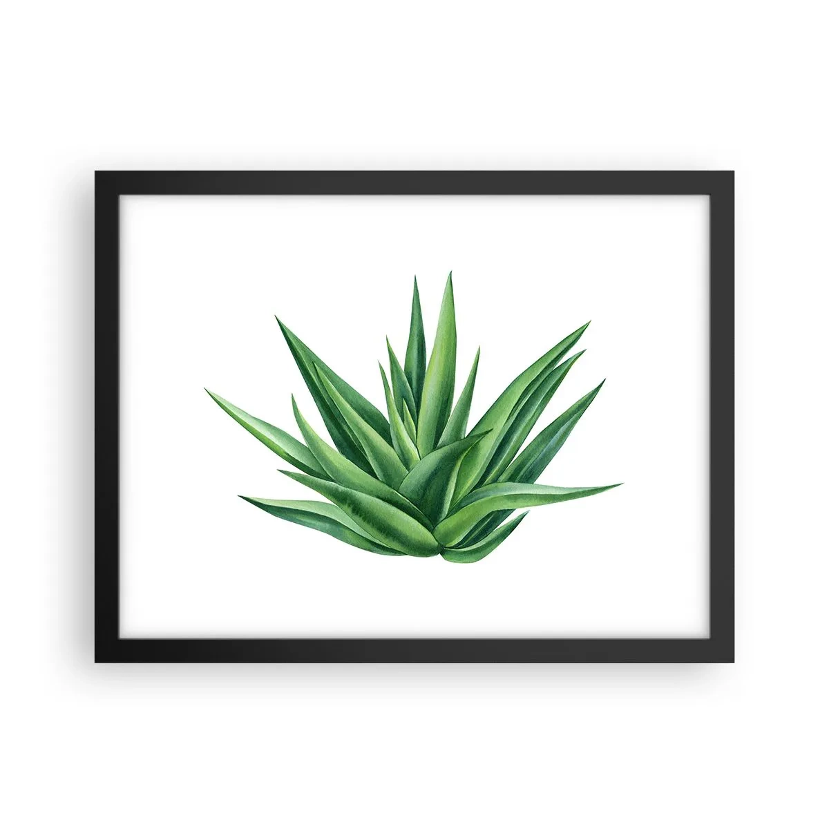 Póster en marco negro - Verde - fuerza - vida - 40x30 cm