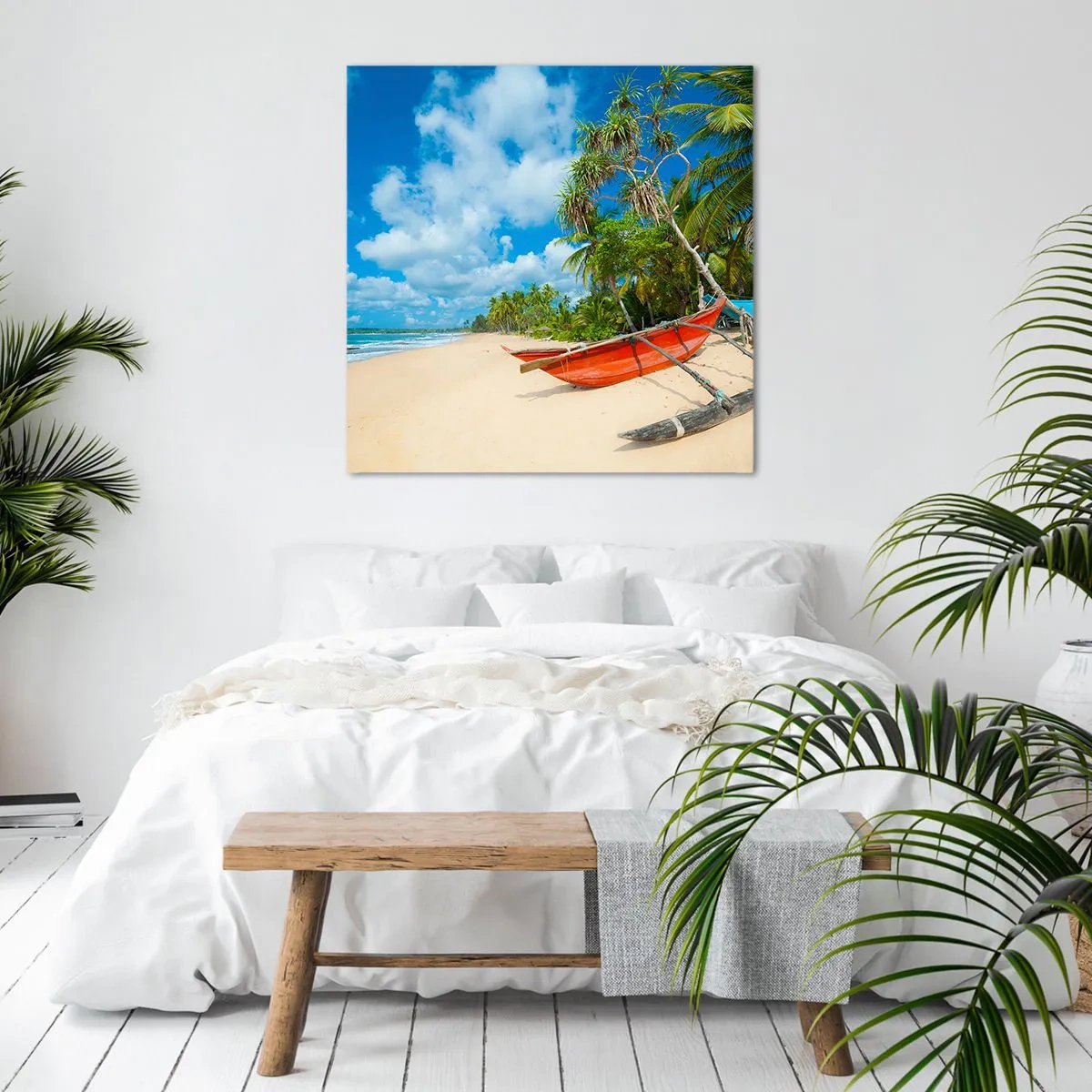 Cuadro sobre lienzo - Impresión de Imagen - El encanto de los trópicos - 70x70 cm