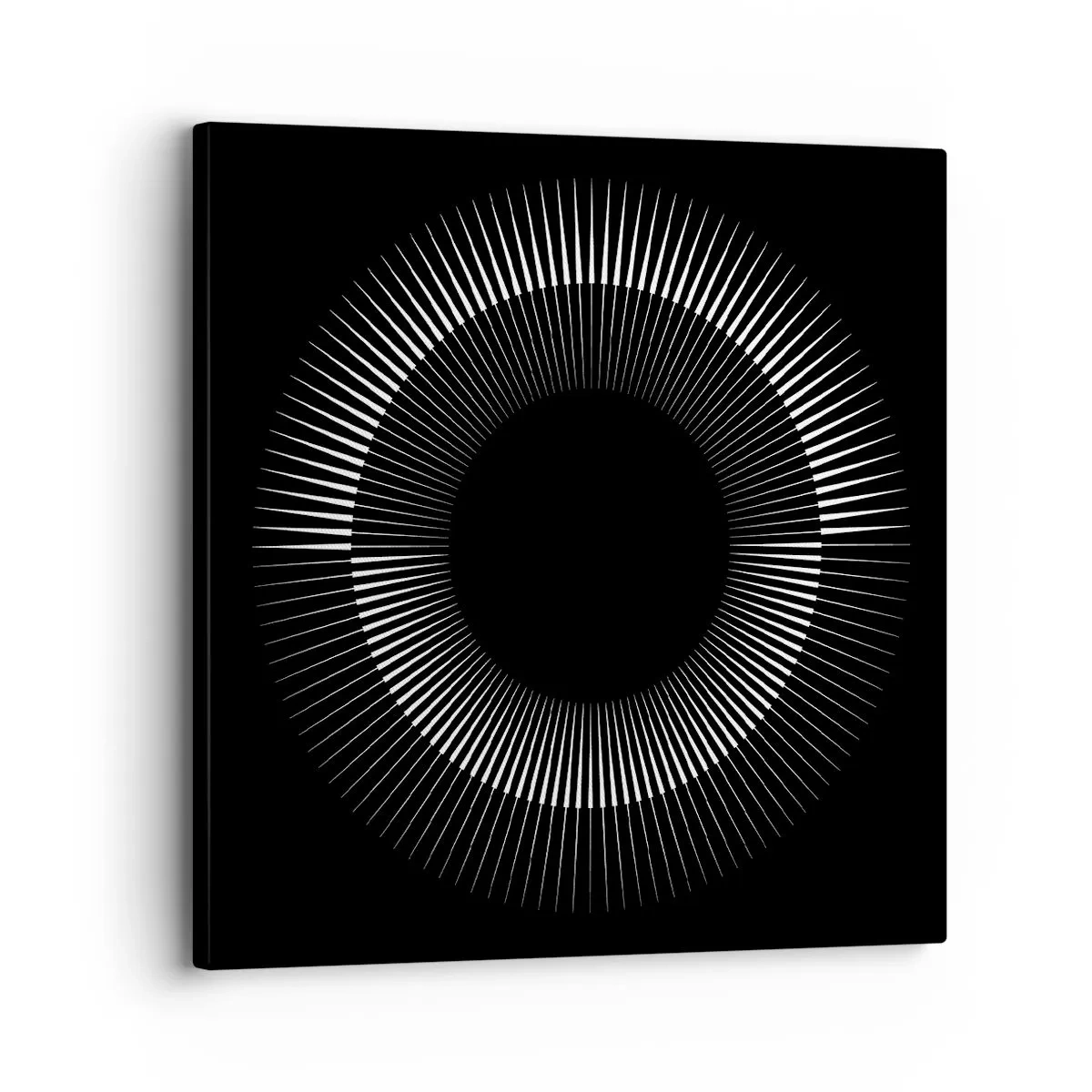 Cuadro sobre lienzo - Impresión de Imagen - Sol negro - 30x30 cm