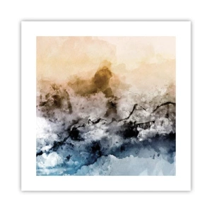 Póster - Hundido en una nube de niebla - 40x40 cm