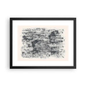 Póster en marco negro - Composición brumosa - 40x30 cm