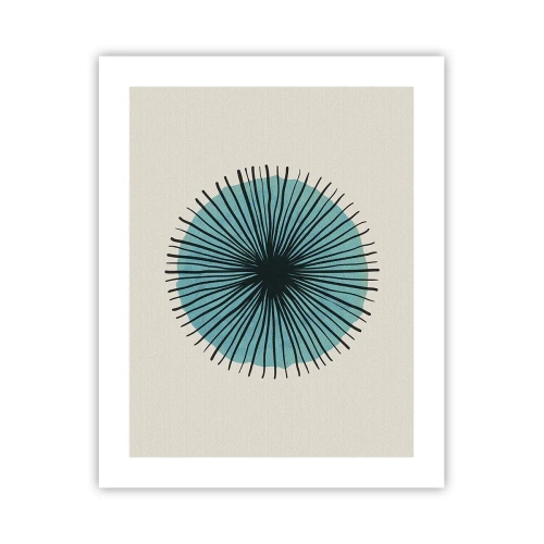 Póster - Radiante en azul - 40x50 cm