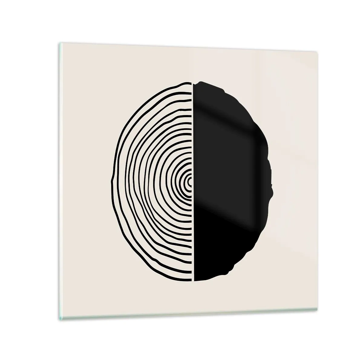 Cuadro sobre vidrio - Impresiones sobre Vidrio - Mitad y mitad - 40x40 cm