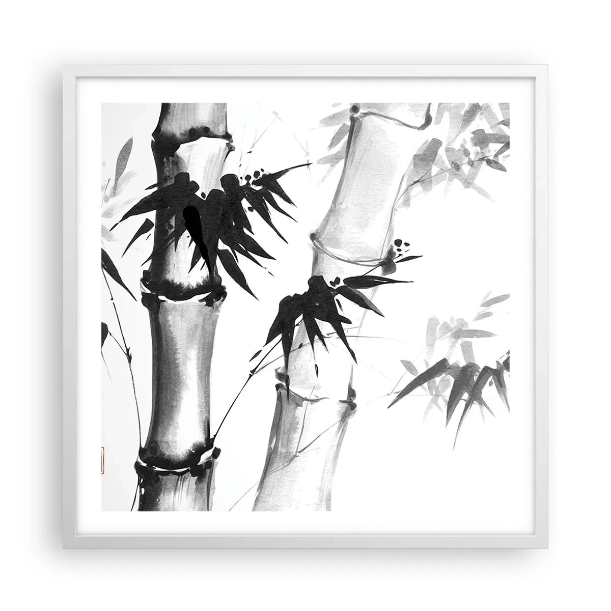 Póster en marco blanco - Primer plano de Oriente - 60x60 cm