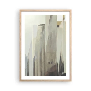 Póster en marco roble claro - Un sueño de ciudad - 50x70 cm