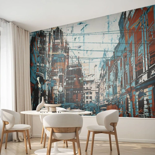 Fotomural Standard Eco - El sendero de la ciudad - Ciudad, Arquitectura, Pedazo - 500x350 cm