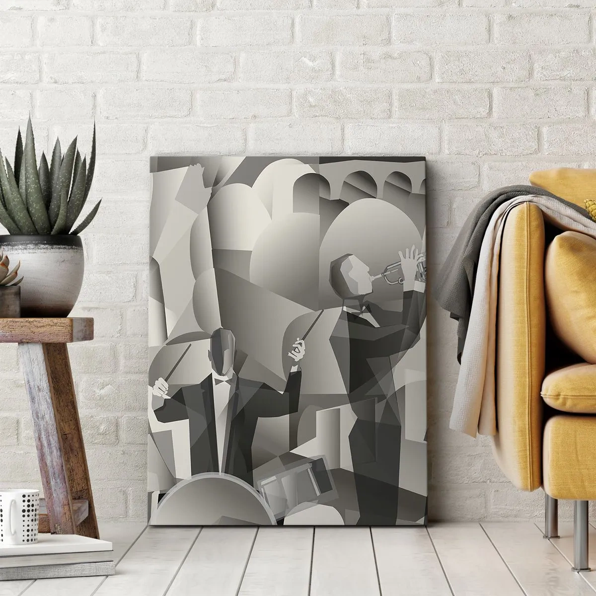 Cuadro sobre lienzo - Impresión de Imagen - En el espacio de los sonidos - 65x120 cm