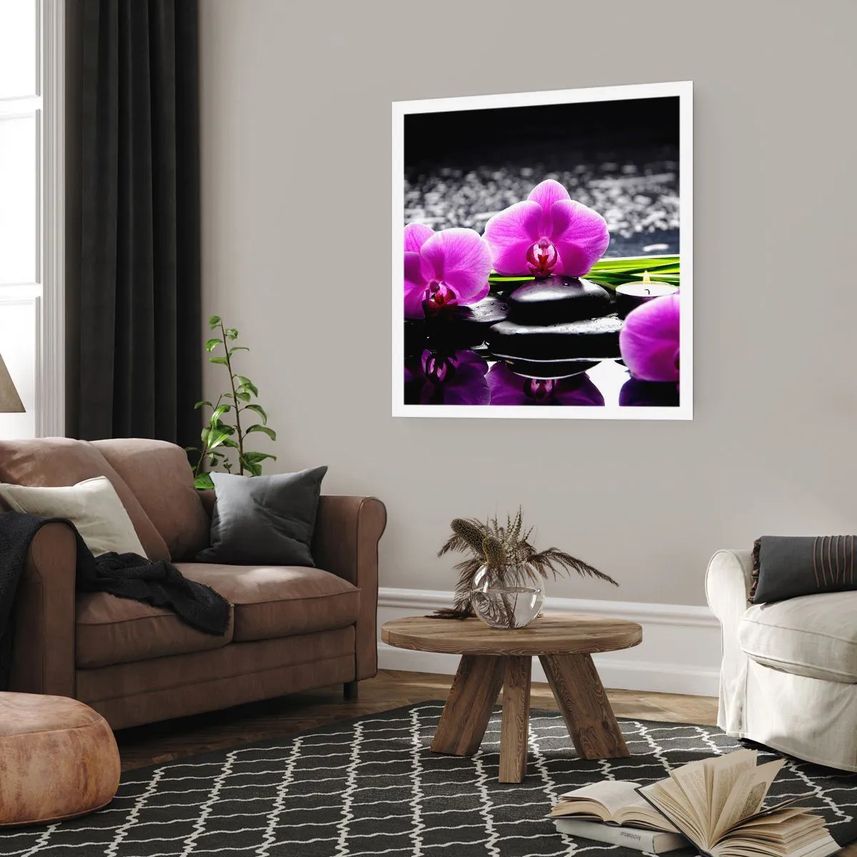 Póster - Ahogarse en la paz y la tranquilidad - 40x40 cm