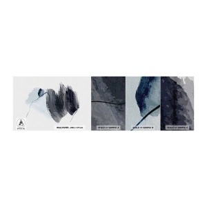 Muestra de fotomural Premium Sand - Intensidad y movimiento - Abstracción, Pedazo, Cuadro - 100x30 cm