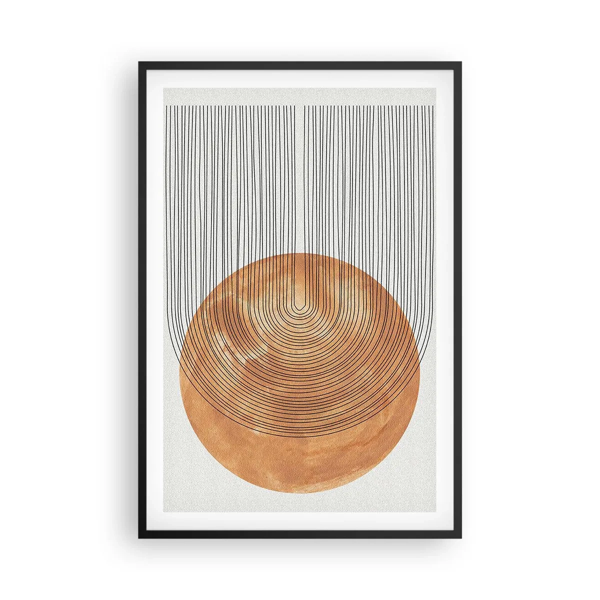 Póster en marco negro - Una composición soleada - 61x91 cm