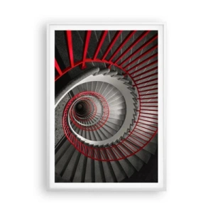 Póster en marco blanco - Juegos arquitectónicos - 70x100 cm