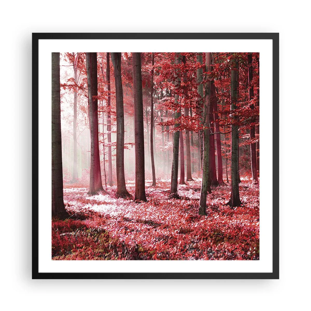 Póster en marco negro - Rojo como el que más - 60x60 cm