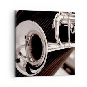 Cuadro sobre lienzo - Impresión de Imagen - Viaje musical a los años 30. - 70x70 cm