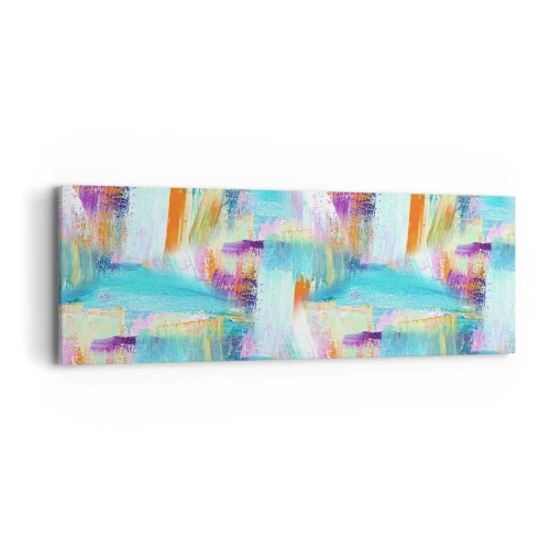 Cuadro sobre lienzo - Impresión de Imagen - Un alegre traductor de garabatos - 90x30 cm