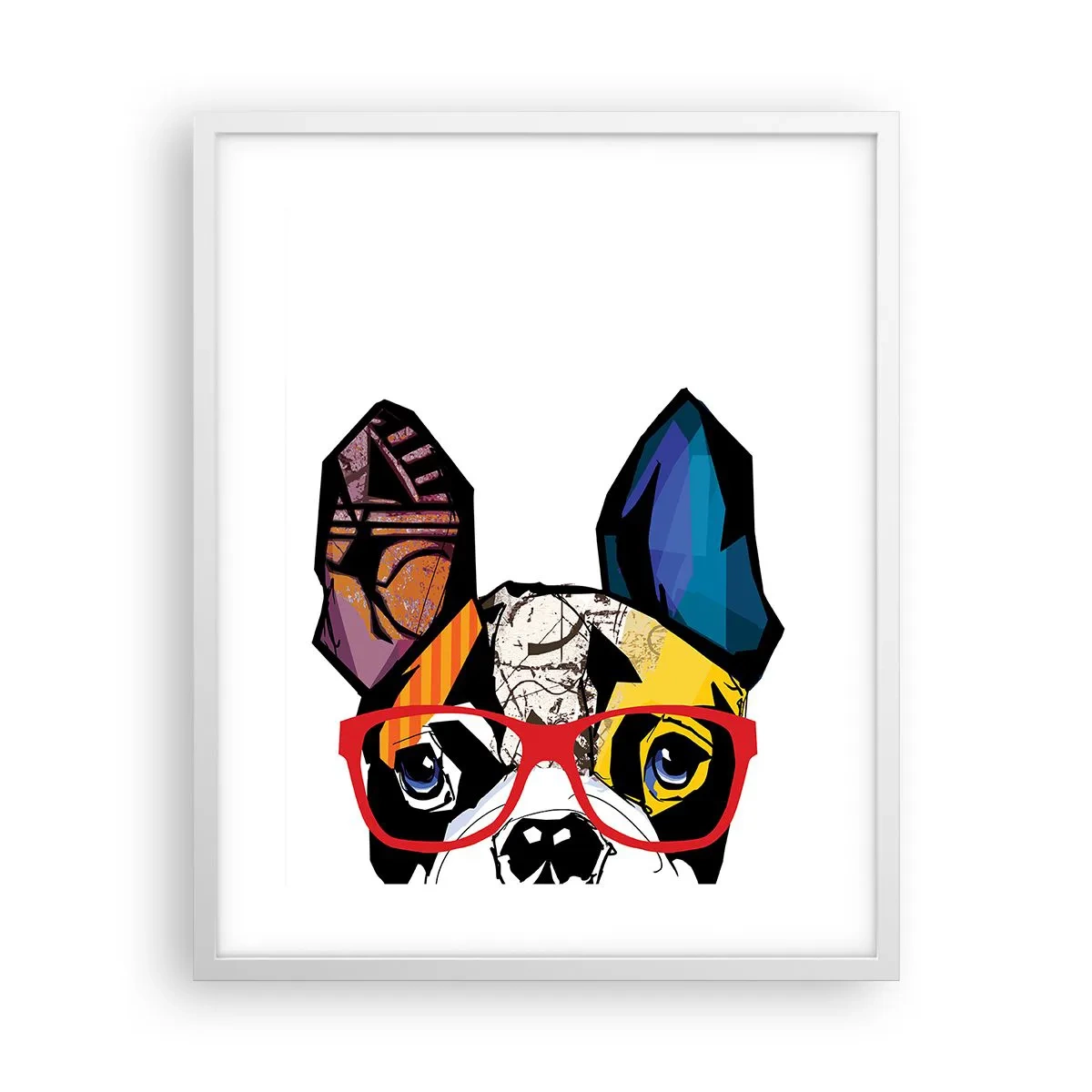 Póster en marco blanco - El intelectual - 40x50 cm