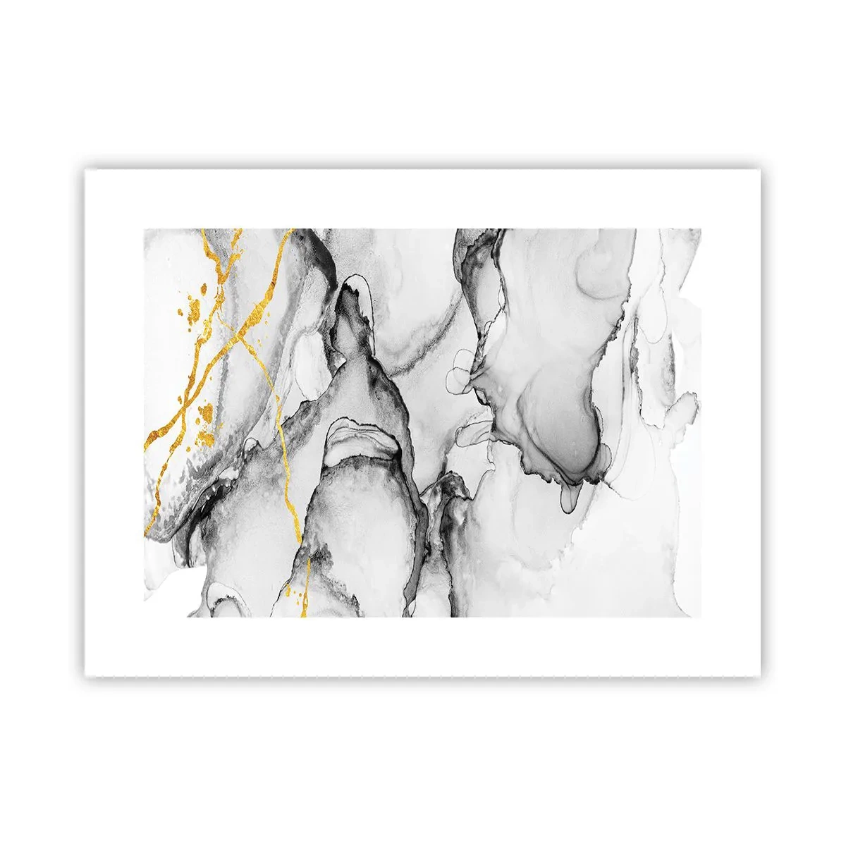Póster - Composición con motivo de oro - 40x30 cm
