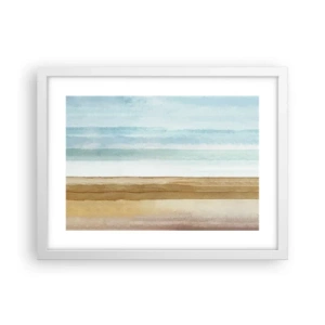Póster en marco blanco - Serenidad - 40x30 cm