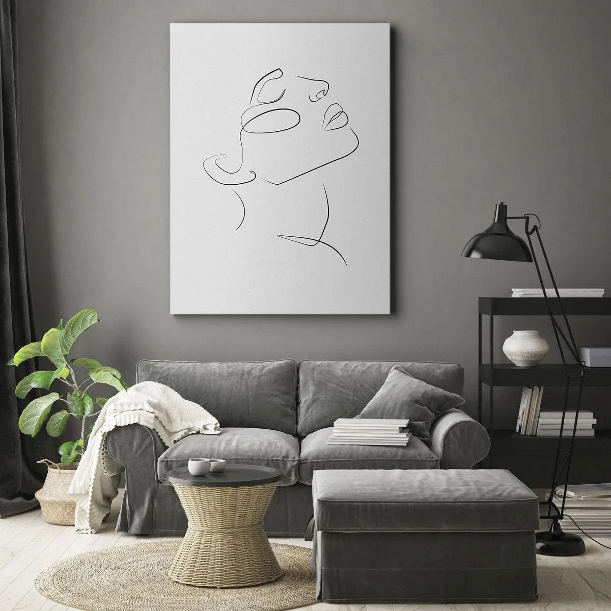 Cuadro sobre lienzo - Impresión de Imagen - Meandros de un sueño - 55x100 cm